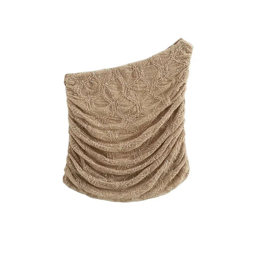 Sequins Long Skirt Sets for Women 2 Pieces