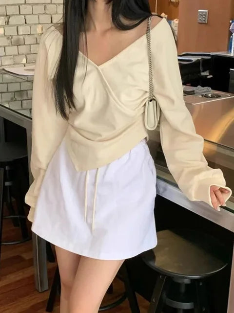 Shoulder Hoodie Long Sleeve Hoodies