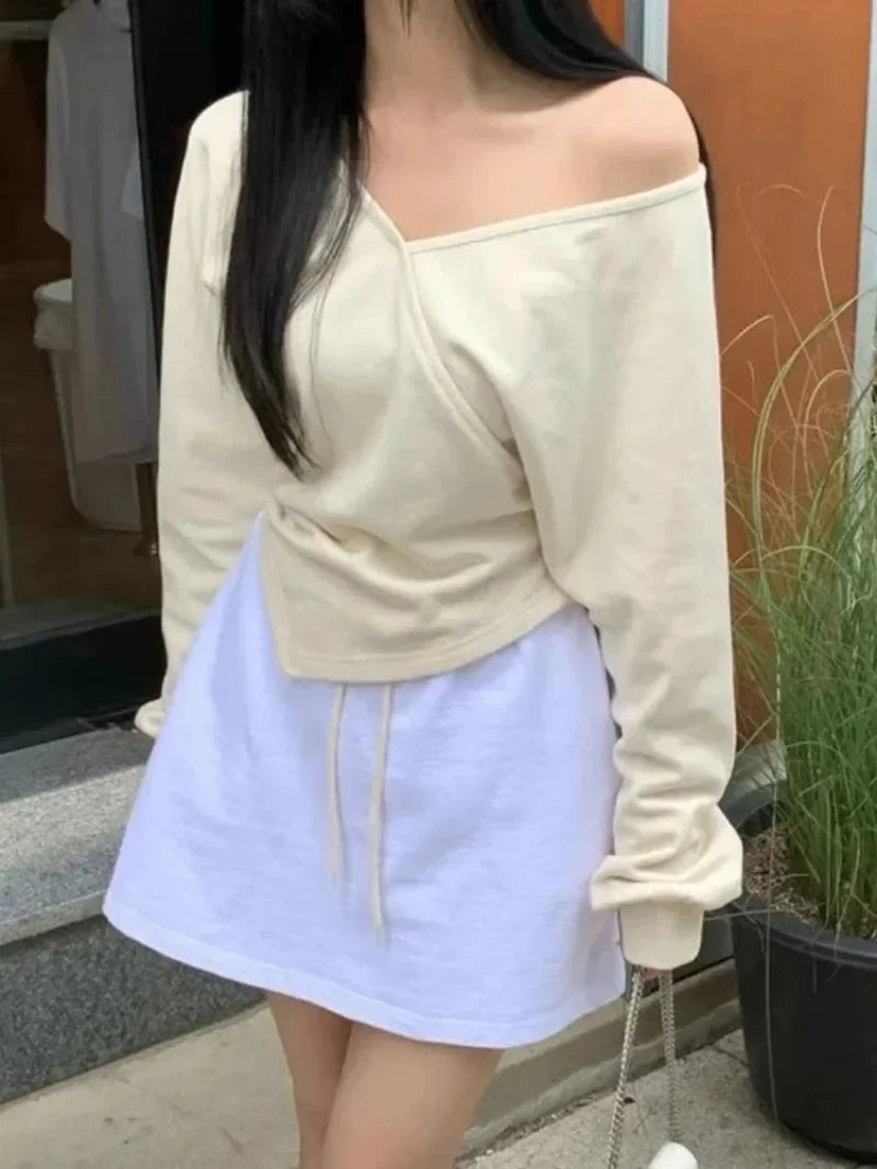 Shoulder Hoodie Long Sleeve Hoodies