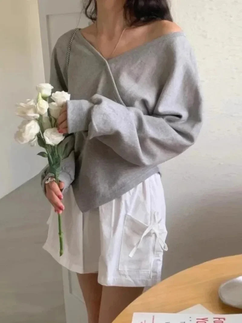 Shoulder Hoodie Long Sleeve Hoodies