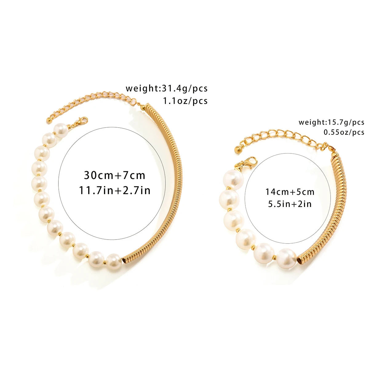 Pearl Short Choker Necklace Women