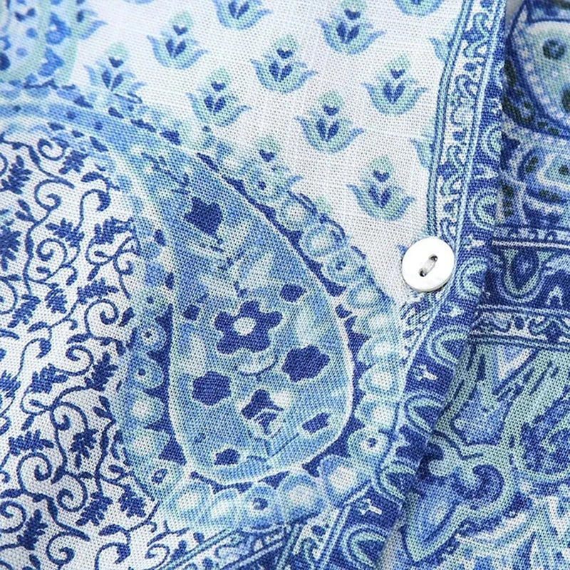 Women Pants Two-piece Print Long