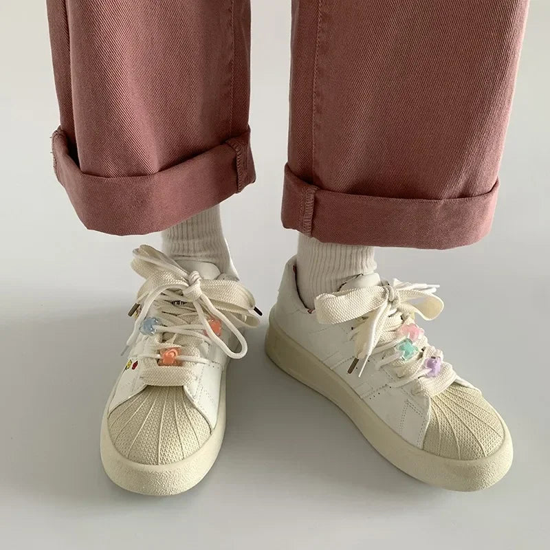 Spring Sports Running White Chunky Sneakers Women