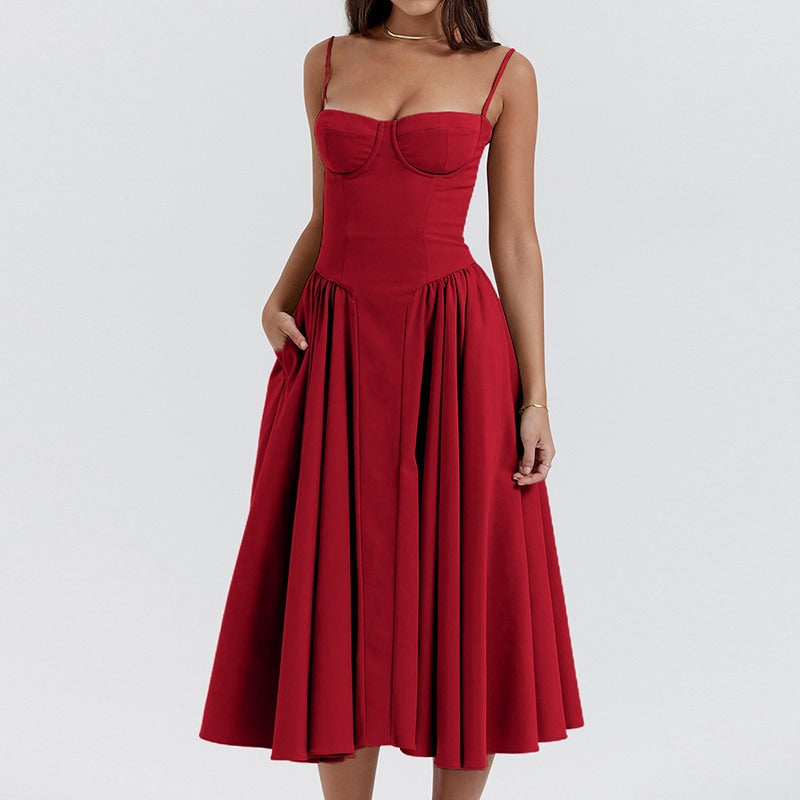 women's dress, French retro style