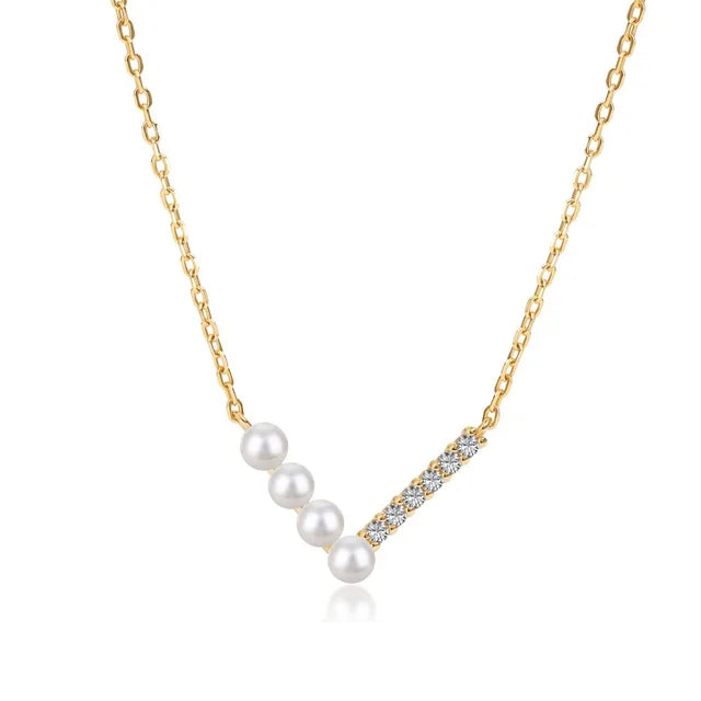 Silver Necklace French Light Luxury