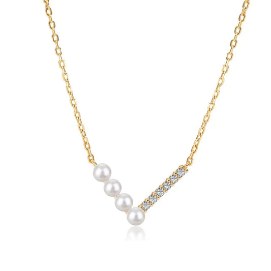 Silver  Necklace French Light Luxury