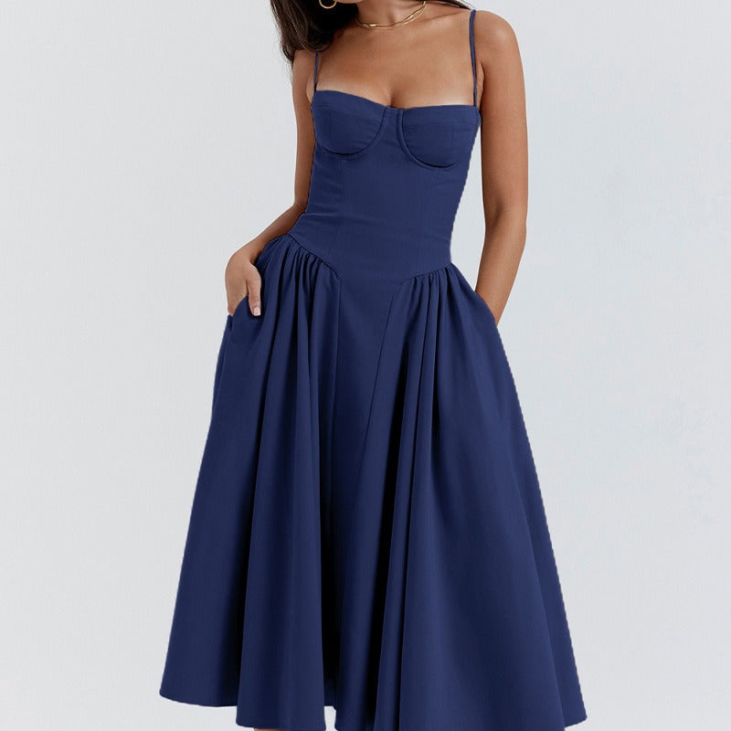women's dress, French retro style