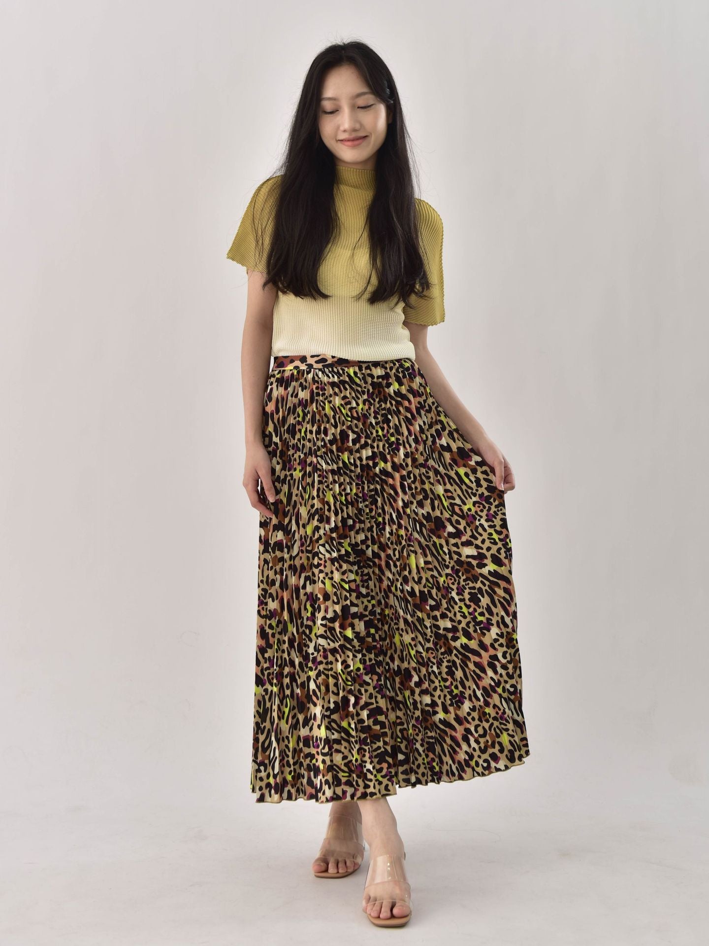 Leopard Print High-waisted Elastic