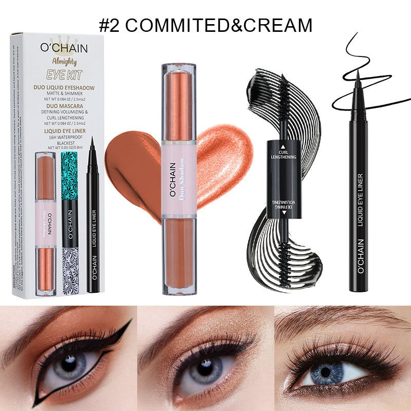 O'CHAI NMascara, long, thick, curling eyeliner