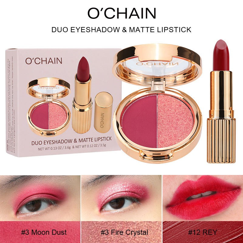 O'CHAIN Pearlescent two-colorMatte lipstick