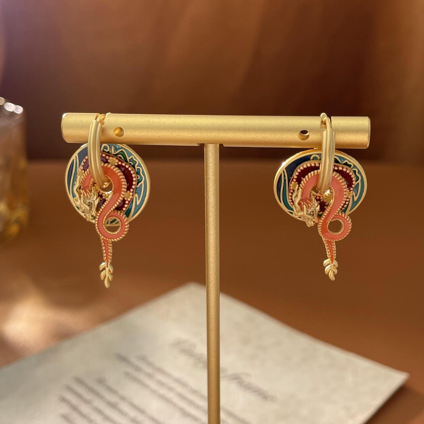 palace dragon earrings