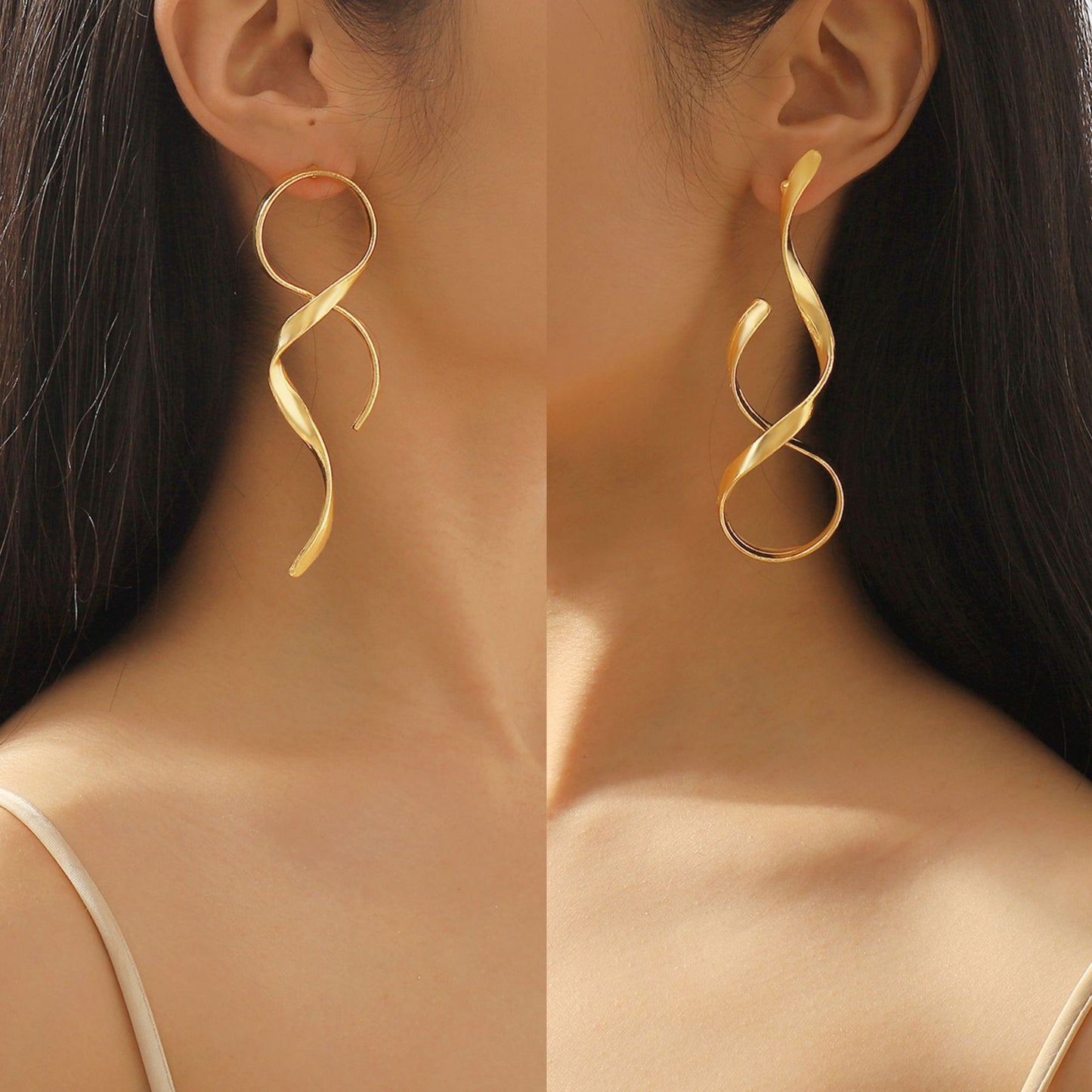 minimalist geometric surround earringS