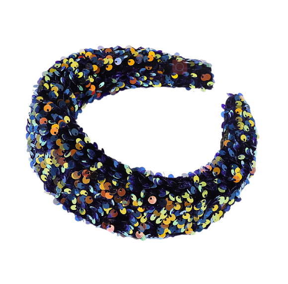 Sequin sponge wide edge headband