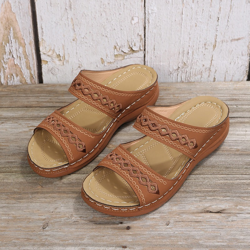 one line sandals for women