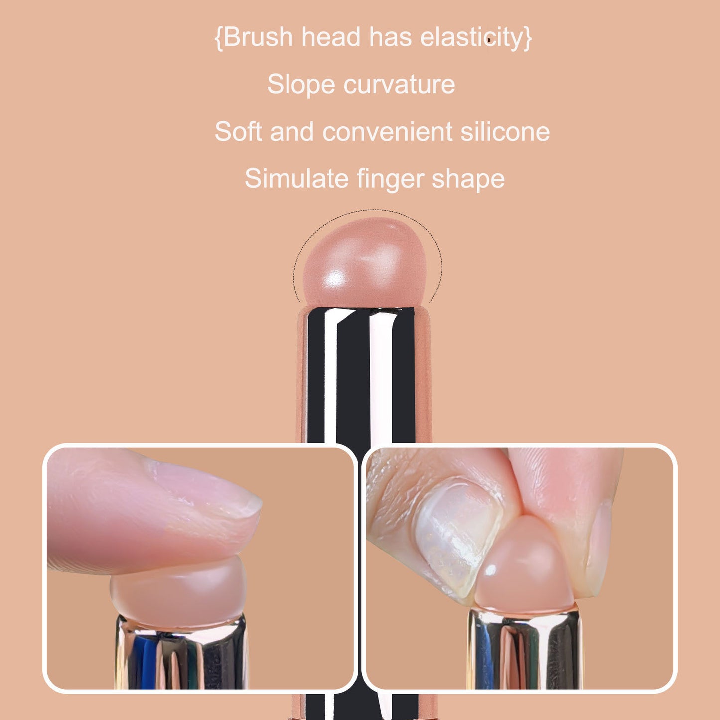 Nail Patching Gel Gradient Halo Dye Silicone Brush