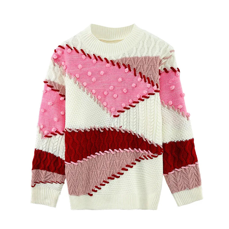 Sweater Pink Knit Pullover