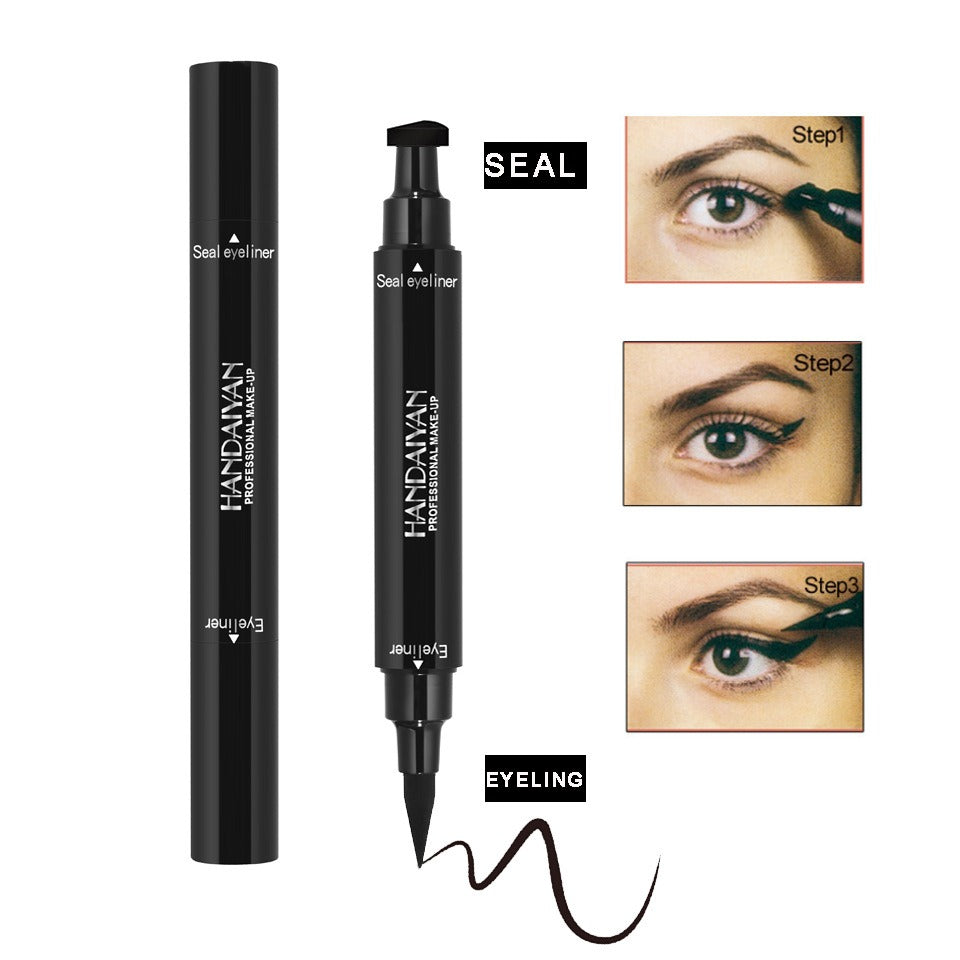 double-headed black triangle seal eyeliner