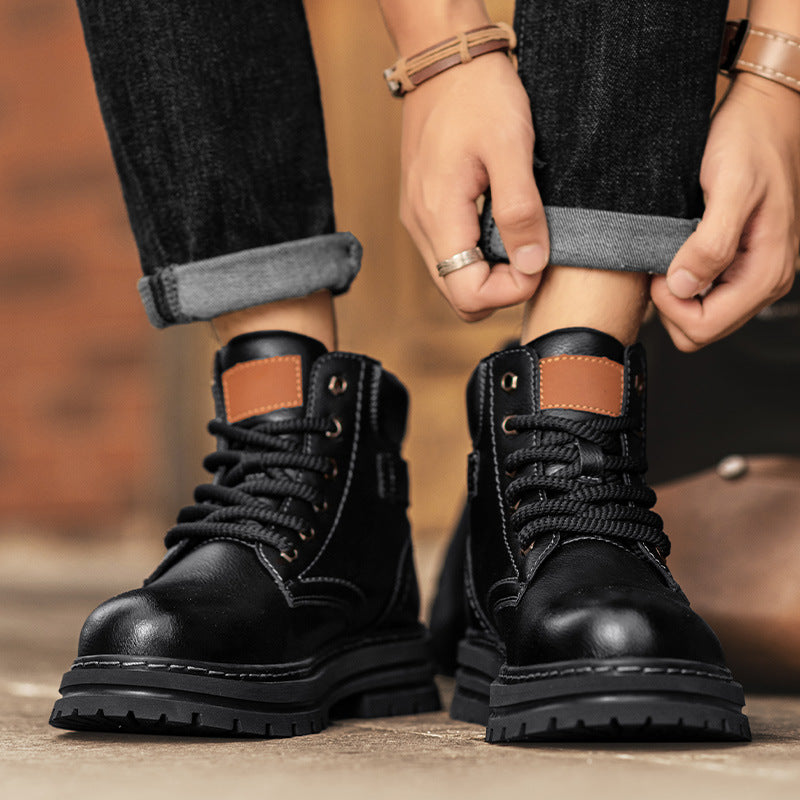high top men's workwear boots