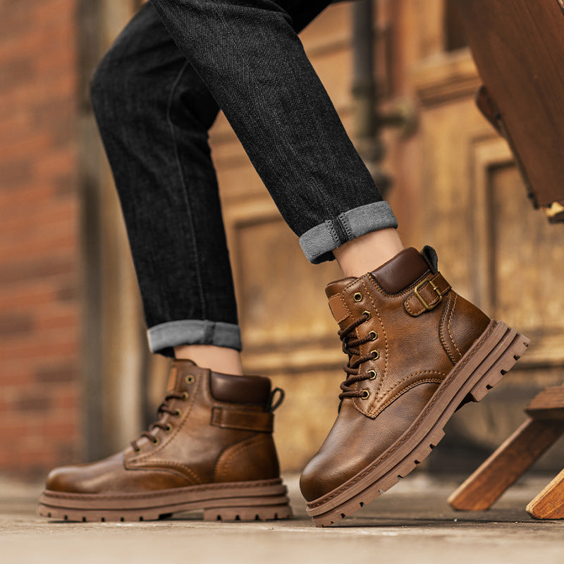high top men's workwear boots