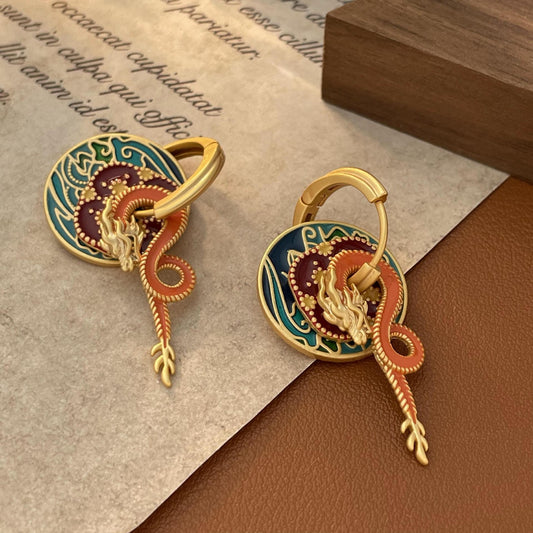 palace dragon earrings