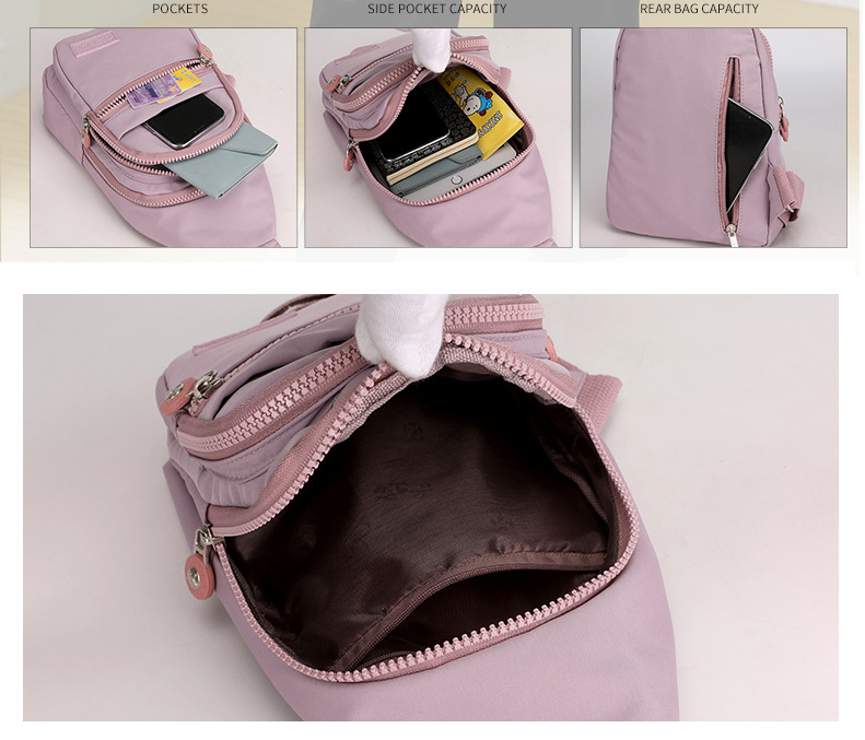 multi-layer chest bag for women