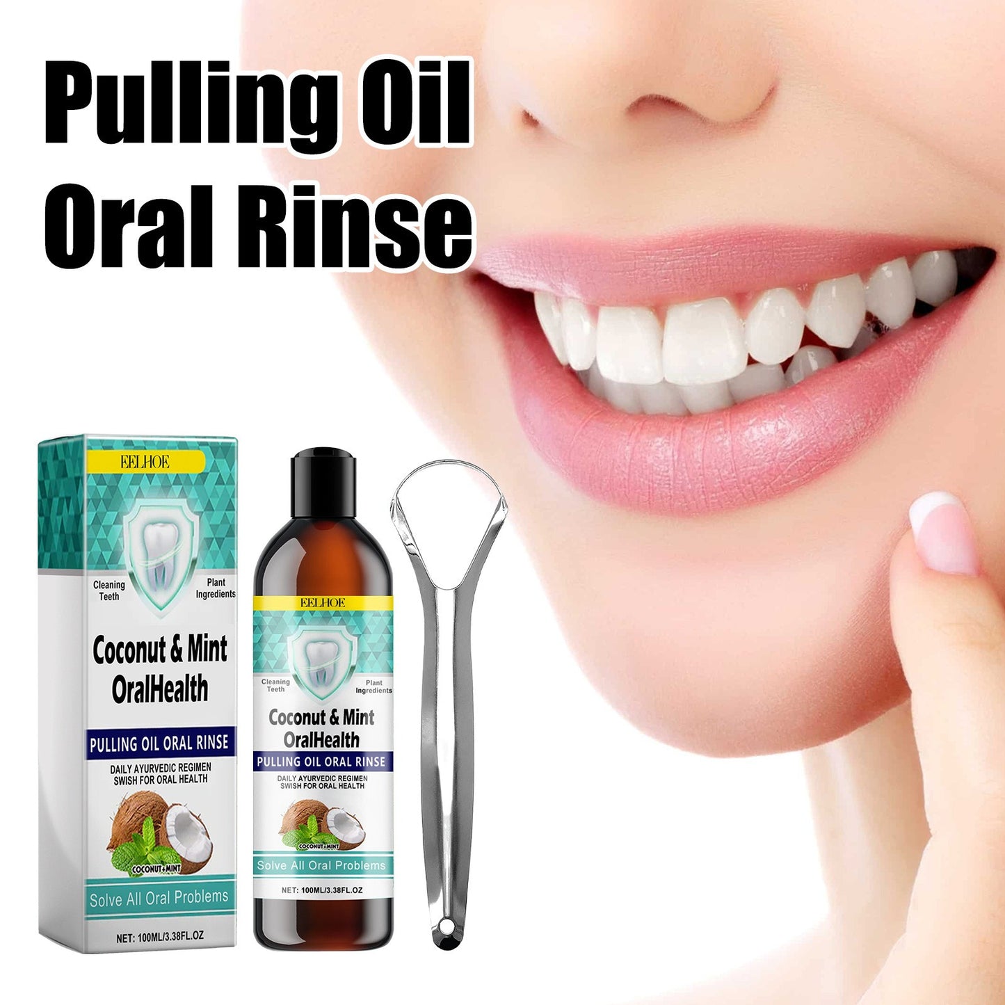 Oral Coconut Oil Mouthwash Removes