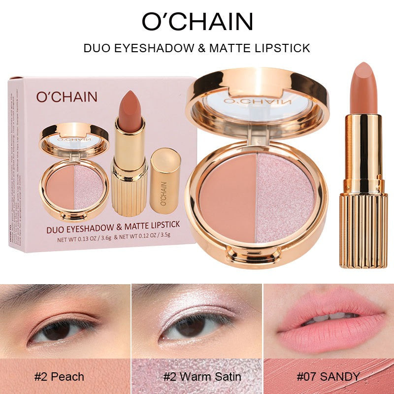 O'CHAIN Pearlescent two-colorMatte lipstick