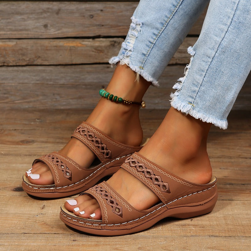 one line sandals for women