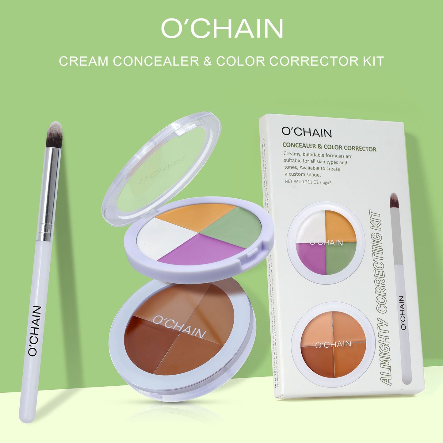 O'CHAINFour-color concealer set to cover spots