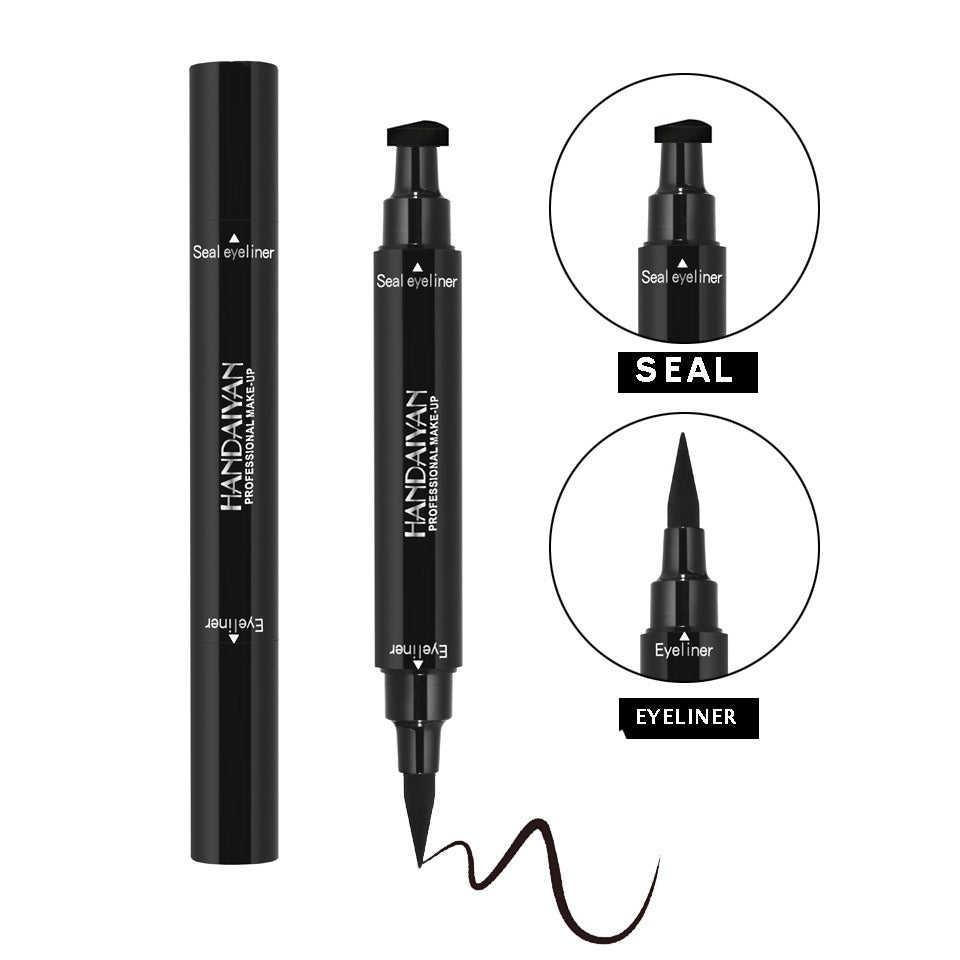 double-headed black triangle seal eyeliner