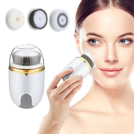 3 in 1 Ultrasonic Facial Cleanser Brush Electric