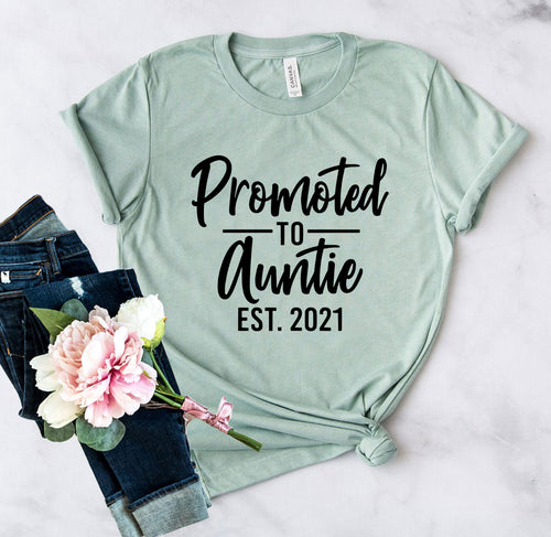 Promoted To Auntie Shirt