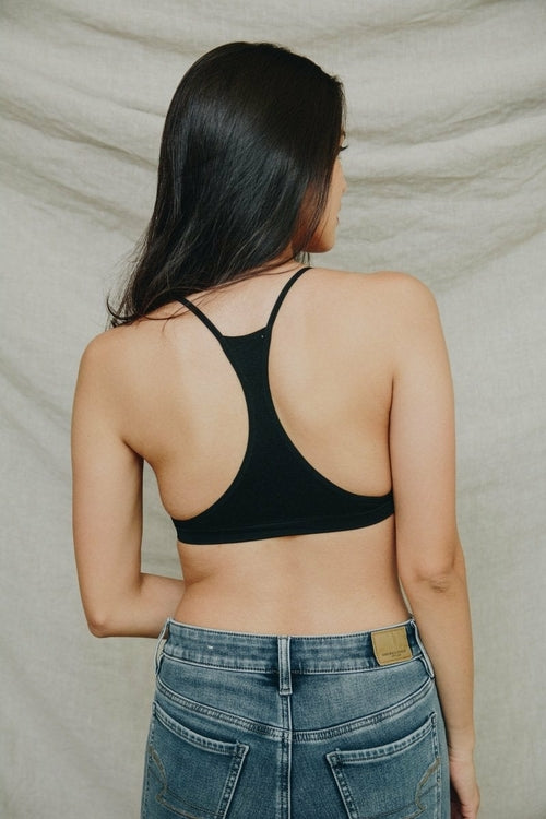 Seamless Lace Up Racerback Bralette